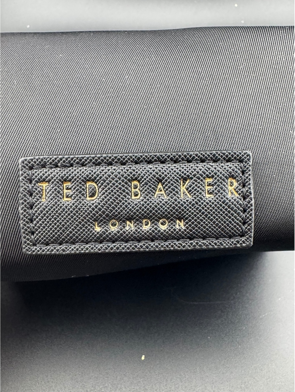 Ted Baker London Black Nylon Cosmetic Pouch with Floral - Picture 2 of 5